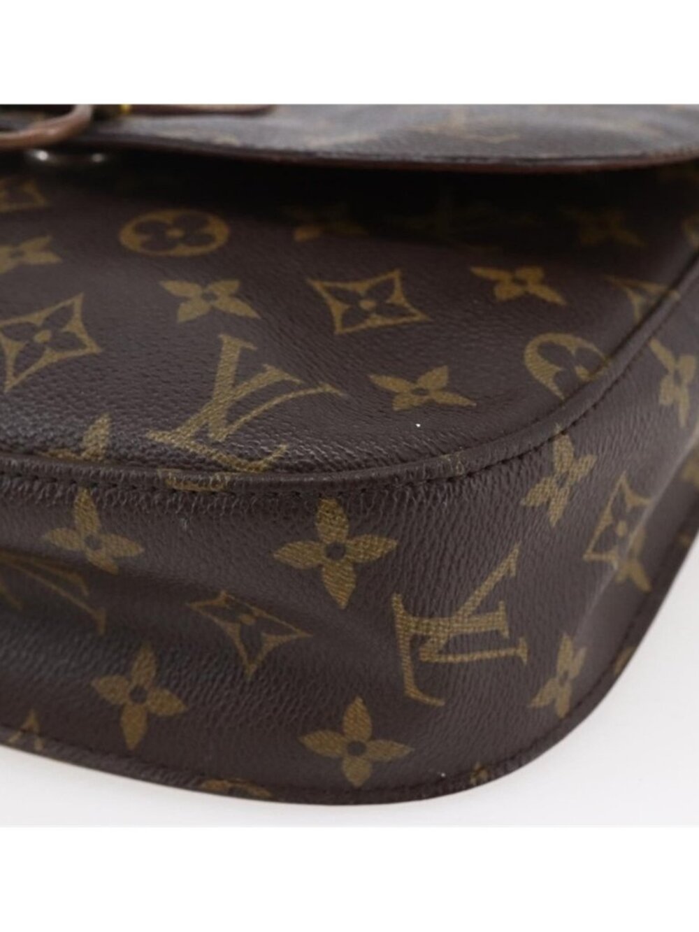 Authentic LOUIS VUITTON Monogram Monogram Saint Cloud GM Shoulder Bag M51242 - Picture 9 of 16